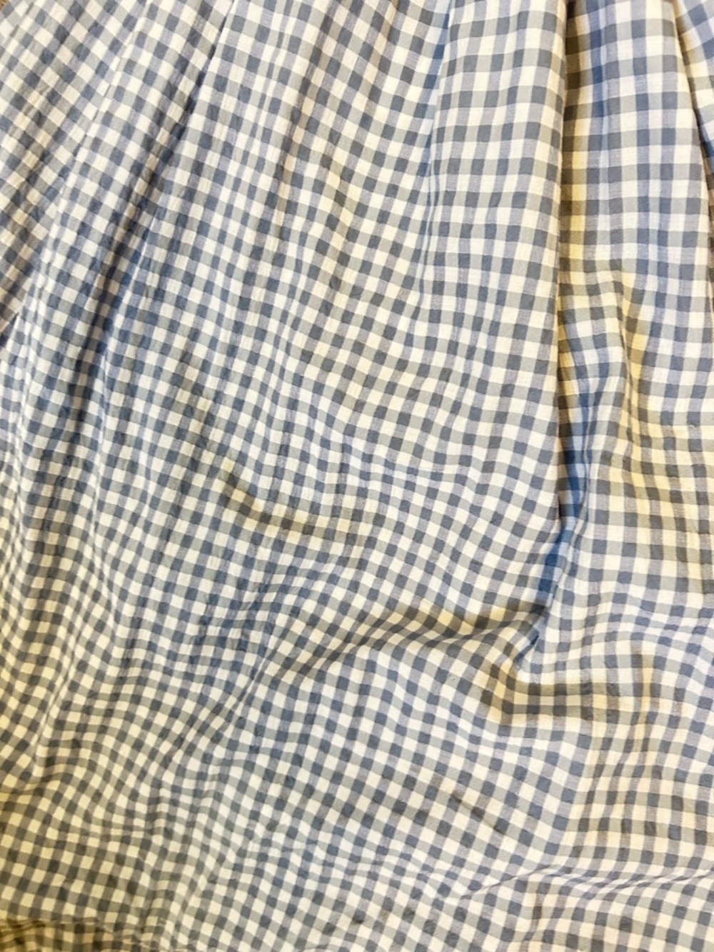 Women’s Blue Gingham Tie-Waist Dress - Picture 3 of 3